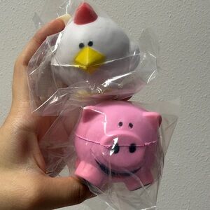 🔥10/$15 Pig and Chicken Squishies